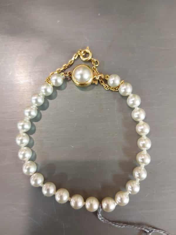 20201209 114542 - Bracelet en perles de Majorque et fermoir en plaqué or